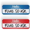 Generic HELLO MY PRONOUNS ARE FLUID distintivo pronome perno o calamita da frigo, 25x70mm, LGBTQ+, LGBT