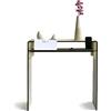 Handmade Generico Consolle stretta in legno minimalista con ripiano integrato per ingresso corridoio e soggiorno design moderno salvaspazio montaggio semplice artigianale realizzata in Italia