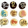 FranJohnsonHouse Mini Ciondoli per Torte Personalizzati, Cupcake Toppers