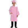 Generic 2026 Toga Laurea Bambino Set, Abito da Laureato Set, Completo Asilo Costumi per Materna Scuola con Toga Accademica Cappello Tocco e Nappe Studenti Elementare Costume (Rosa chiaro, 6-7 anni)