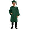 Generic 2026 Toga Laurea Bambino Set, Abito da Laureato Set, Completo Asilo Costumi per Materna Scuola con Toga Accademica Cappello Tocco e Nappe Studenti Elementare Costume (Verde scuro, 8-9 anni)