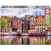Educa - Puzzle 1000 pezzi Casa Ballerina, Amsterdam | Puzzle architettura | Misura 68x48 cm | Include colla Fix | Per adulti 14+ (18458)
