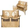 Hoofly Hobby Stalla da Parete Pratica per Hobby Horse - Accessorio con Porte, Archiviazione e Ganci