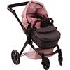 Götz 3403367 Passeggino per bambole 2 in 1 Soft Mood - adatto per tutte le bambole Götz fino a 50 cm - Altezza maniglia regolabile da 58 a 80 cm