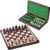SQUARE GAME Square - Scacchi in Legno - CLUB MINI - 34 x 34 cm - Scacchiera & Pezzi degli Scacchi
