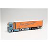 herpa Scania R `13 TL 314800 - Telo per tenda a rullo MB Cargo modellino auto, modello in miniatura, pezzo da collezione, dettagliato, multicolore