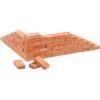 JOINPAYA 60 Pezzi Mattoncini in Miniatura in Argilla per Micro Paesaggi e Costruzioni Modellistiche, Realismo Elevato e Salvaspazio per Decorazioni Casa e Ufficio