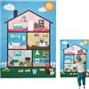 Generico Set Tavole Feltro Storie | Lavagna per Raccontare Storie - Gioco Sensoriale Interattivo Apprendimento Tattile per Bambini Scuola Viaggio Casa età 3+ Anni