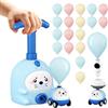 Generico Pompa per Macchinina a Palloncino Giocattolo - Veicolo Giocattolo per Bambino - Macchinina a Palloncino con Animali Alimentata ad Aria | per Bambini in Età Prescolare Aula Scuola Camera da Sala Giochi