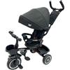 GIODICART Triciclo Evolutivo Moov-1 4-in-1 per Bambini dai 18 mesi (Nero)
