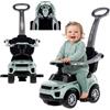 sun baby Auto a spinta per bambini 4in1, scivolo a partire da 1 anni, con clacson e musica, spazio per riporre i bagagli sotto il sedile (Salvia)