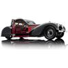 Bauer Spielwaren Bauer Exclusive Bugatti Type 57SC Atalante 1937: fedele modello auto in edizione limitata 1:12, porte e cofano mobili, nero-rosso (7828-Z75)