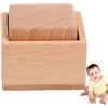 Generico Sonaglio in legno per bambino - Giocattoli per bambini in legno di faggio naturale Grip Toy per piccole mani - Giocattolo neonato in legno per regali per bambini e bambine