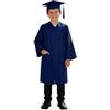 Generic 2026 Toga Laurea Bambino Set, Abito da Laureato Set, Completo Asilo Costumi per Materna Scuola con Toga Accademica Cappello Tocco e Nappe Studenti Elementare Costume (Blu scuro, 12-13 anni)