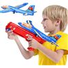 Generico Aereo Giocattolo per Bambini Aereo Volante Qualità Top Pistola Lancia Aerei Lanciatore Voli Lunga Distanza Aereoplano Polistirolo Aliante Schiuma Aerei da Lanciare Interattivo (CON LUCI)
