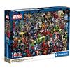 Clementoni - 39709 - Impossible Puzzle - Marvel - 1000 Pezzi - Puzzle Adulti, Puzzle Difficili, Impossibili, Puzzle Supereroi, Made In Italy