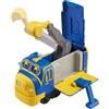 Chuggington Pop Brewster EU890102 | Giocattolo di trasformazione a sorpresa 2 in 1 | Ruote a rotazione libera | Scala da 12,7 cm | Dai 3 anni in su, blu e giallo