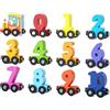 SVCEQZE Set di treni in legno, giocattolo magnetico prescolare, gioco educativo per il riconoscimento dei colori e dei numeri, per bambini, 1-3 anni, idea regalo per compleanno, asilo, regalo di