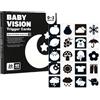 Rrlihjgu 20 Schede Flash Stimolazione Visiva per Bambini, Schede Di Stimolazione Visiva, Stimolazione Visiva, Schede Di Sviluppo Sensoriale per Da 0 A 3