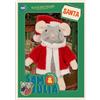 The Mouse Mansion Sam & Julia - Topolino di Babbo Natale - l'originale della popolare serie di libri - 1/12 dimensioni per casa delle bambole standard - contiene: 1 topolino peluche 12 cm