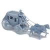Outland Models Layout del treno Old West Horse Carriage 2-Horse Stagecoach scala 1:64 S