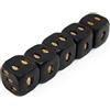 HoveeLuty 5 Pezzi di Dadi con Teschio Nero, Teschio Sorridente, Dadi da Poker Deluxe con Diavolo, Torre di da Gioco Gotica con da Gioco della Morte, poliedrici