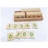 Montessori-Store Grandi Carte dei numeri in Legno da 1 a 9000