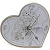 DLM Bomboniere DLM-A558 Bomboniera Orologio in legno bianco e panna linea Cuore Sacra Famiglia cm 11x11x5 per Matrimonio Nozze Anniversario Comunione Cresima Battesimo Laurea Compleanno