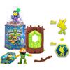 IMC Toys - Metazells Main Pack 2 Figure 4 cm con 1 Tronco 2 Carte e 1 Accessorio (Exp 12 Pezzi) (906914)