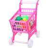 HONITANO Carrello Spesa Simulato per Ragazzo Ragazza in ABS Rosa, Gioco | Gioco Imitativo, Funzione Contenitore, Decora la Stanza, Adatto come Regalo, per Bimbi e Bebè