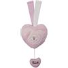 Trudi Carillon Cremino Cuore rosa Peluche e Doudou carillon per neonati. Orsacchiotti Baby per bambini. Regalo neonato primi mesi | 11x13x5cm taglia XS | Baby Cremino | modello 18139