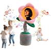 CCZUIML Peluche a Forma di Fiore Danzante Personalizzato,Giocattolo di Girasole Parlante Personalizzato,Ripete ciò Che Dici,Canta Canzoni imitate,Regalo di Addio per Auto da Ufficio