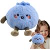 Genérico Blueberry Riempimento, Giocattolo Riempito di Mirtilli - Bambola di accompagnamento Piena | 4 Pollici Decorazione della casa Doll Fehus per bambini Ragazze, Giocattolo confortante del fumetto
