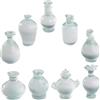 Hemobllo 9 Mini Vasi Porcellana Antichi per Casa delle Decorazioni Tiny House Resina Accessori Micro Paesaggio Versatili e Compatti