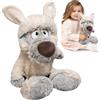 Generico Peluche di lupo imbottito - peluche di lupo morbido, animale imbottito e realistico | Lupo di peluche premium per bambini, collezionisti di animali e regali, aderenti e resistenti, per