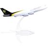 QIYUMOKE 1/400 747 Diecast Metal Model Airplane ups -B747 Modello Aereo con Supporto (6 Lungo) Lega Boeing 747 Modello Aereo Regalo per gli appassionati di aviazione o decorazioni da tavolo