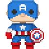 Funko Pop! Marvel 8-Bit - Capitan America - Marvel Comics - Figura in vinile da collezione - Idea regalo - Merchandise ufficiale - Giocattoli per bambini e adulti - Fan dei fumetti - Figura modello