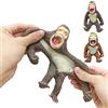 Generic Wild Life Anime Figure Giocattoli Sollievo Dallo Stress TPR Scimmia Gorilla Giocattoli per Adolescenti e Adulti Riempitore per Sacchetti Regalo per Aula Interna per Ufficio (orango grigio)