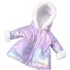 Qsvbeeqj Vestiti per bambole invernali adatti ai bambini 45 cm vestito da ragazza in pile morbido cappotto lungo design semplice abbigliamento abbigliamento accessori per bambole inverno