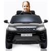 BabyCar Range Rover Evoque | Macchina per Bambini Elettrica Telecomandata 12V 2 Motori 35W | Auto Elettrica per Bambini 2 Posti | Sedile Pelle, Porte Apribili, USB | Licenza Ufficiale | Nero, MP3
