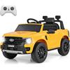 GYMAX Auto Elettrica 12V per Bambini, Licenza Ford Ranger, con Telecomando, USB, Clacson, 2 Modalità di Guida, Connessione Wireless, Partenza Progressiva, per Bambini da 3 a 6 Anni