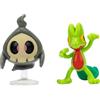 Pokémon Personaggi 5 cm Duskull & Treecko - Giochi Nuovo 2023 - Figurine Action Figure - Licenza Ufficiale Giocattoli