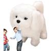 Generico Cani Giocattolo - Cucciolo di Peluche Che Cammina, Giocattolo Interattivo che Abbaia e Muove la Coda, Morbido Giocattoloo per Bambini 2-5 Anni, 16×9×15cm, Funziona con Batterie (Batterie Non Incluse)