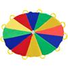 Sonyabecca Paracadute Ludico Arcobaleno da gioco Diametro Set Festa per Bambini 'con 12 manici 350 cm