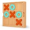 Legami - Tris Tic-Tac-Toe con 10 tessere, Guida al Gioco con Istruzioni inclusa, Tabellone in Legno di Faggio, Tessere in MDF, Custodia inclusa, 14x14x2.7 cm