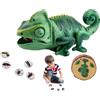 Generico Giocattolo Camaleonte RC - Animale Elettronico Telecomandato, Luce LED Strisciante | Realistici Camaleonti Sicuri Giocattoli Per Bambini Per Feste Di Compleanno Gioca A Un Divertente Regalo