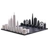 Skyline Chess - Londra vs New York Special Edition (con tavola in legno b/n)