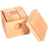 Ameble 1PC Puzzle in legno di legno Giocattolo Rompicapo in Puzzle educativo Scatola di matematico Giocattolo per bambini e adulti cubo per adulti rompicapo