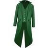 FerneeButy Costume Bambini San Patrizio Giacca Frac Verde Irlanda - Travestimento Carnevale Festa- Altezza 125cm
