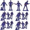 ifundom Set 50 Pezzi Miniature Polizia in Plastica Pp Resistente, Figure in Miniatura Blu per Decorazioni da Tavolo e Paesaggi in Miniatura Ufficio